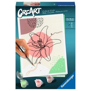CreArt Buď šťastný: Květinová perokresba