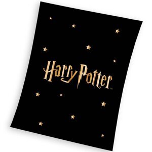 Dětská deka Harry Potter Gold Stars 130x170 cm