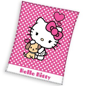 Dětská deka Hello Kitty Puppie 130x170 cm