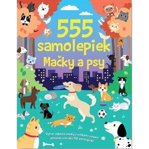 555 samolepiek Mačky a psy