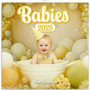 Kalendář 2025 poznámkový: Babies - Věra Zlevorová, 30 × 30 cm - Věra Zlevorová