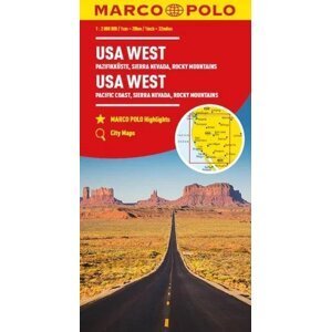 USA západ 1:2 000 000 / kontinentální mapa MARCO POLO (ZoomSystem)