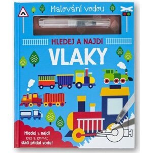 Malování vodou Vlaky