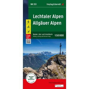 Lechtalské Alpy - Allgäuské Alpy 1:50 000 / turistická, cyklistická a rekreační mapa