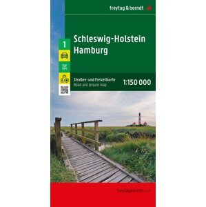 Šlesvicko-Holštýnsko - Hamburk 1:150 000 / mapa ulic a volného času