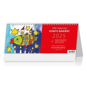 Děti malují pro Konto Bariéry 2025 - stolní kalendář