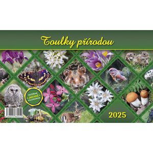 Kalendář 2025 Toulky přírodou, stolní, 23 x 14 cm