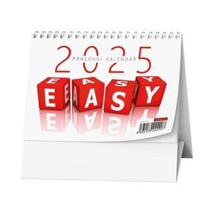 Pracovní kalendář EASY 2025 - stolní kalendář