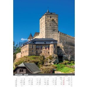 Naše hrady a zámky 2025 - nástěnný kalendář