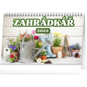 NOTIQUE Stolní kalendář Zahrádkář 2025, 23,1 x 14,5 cm