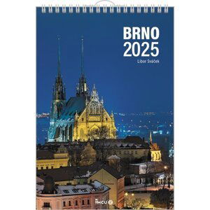 Kalendář 2025 Brno - nástěnný - Libor Sváček
