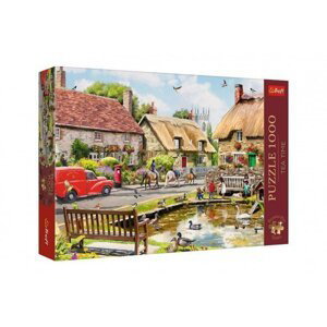 Puzzle Premium Plus - Čajový čas: Léto ve městě 1000 dílků 68,3x48cm v krabici 40x27x6cm