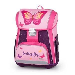 Batoh školní Premium - Motýl