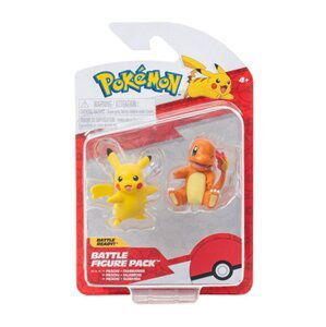 Pokémon akční figurky - mix druhů (Charmander & Pikachu, Squirtle & Pikachu, Bulbasaur & Pikachu)