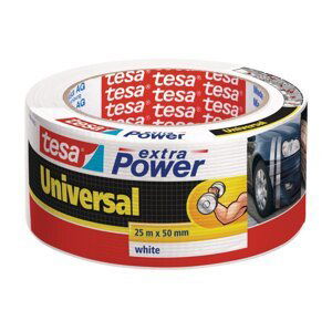 tesa opravná páska Extra Power Universal, 25 m x 50 mm, textilní, silně lepicí, bílá