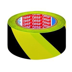 tesa značkovací páska pro trvalé značení, 33 m x 50 mm, PVC, žlutá/černá