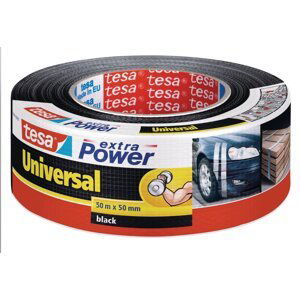 tesa opravná páska Extra Power Universal, 50 m x 50 mm, textilní, silně lepicí, černá