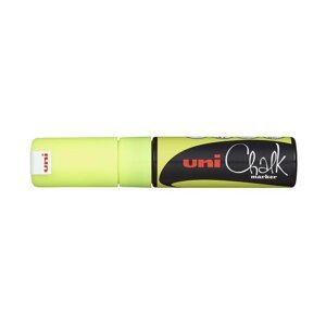 UNI PWE-8K křídový popisovač, 8 mm, fluo žlutý