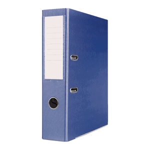 Office Products pákový pořadač Basic, A4/75 mm, PP, kovová lišta, tmavě modrý