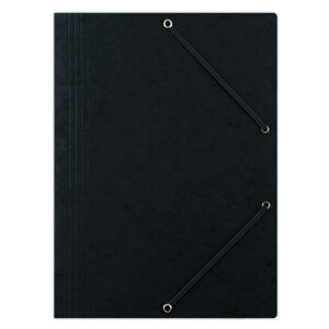 DONAU spisové desky s gumičkou, A4, prešpán 390 g/m², černé
