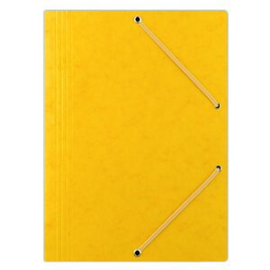 DONAU spisové desky s gumičkou, A4, prešpán 390 g/m², žluté