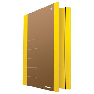 DONAU spisové desky s gumičkou LIFE, A4, karton, neonově žluté