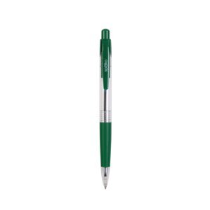 Spoko S0112 kuličkové pero průhledné, zelená náplň, zelené