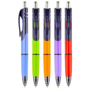 Spoko Triangle kuličkové pero, Easy Ink, modrá náplň, mix barev