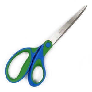 Spoko nůžky kancelářské Comfort, 21 cm, asymetrické, zeleno-modré