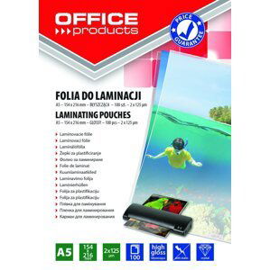 Office Products laminovací kapsy, A5, 2 x 125 µm, lesklé