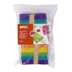 APLI nanuková dřívka, Jumbo pack, 114 x 10 mm, mix barev
