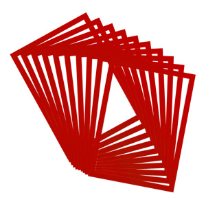 djois Magneto PRO otevřený rámeček A4, A4, PVC, červený, 10 ks