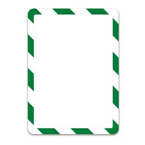 djois Magneto - bezpečnostní samolepicí rámeček, A4, zeleno-bílý, 2 ks