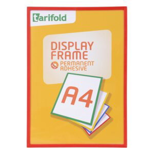 djois Display Frame - samolepicí rámeček, A4, červený, 1 ks