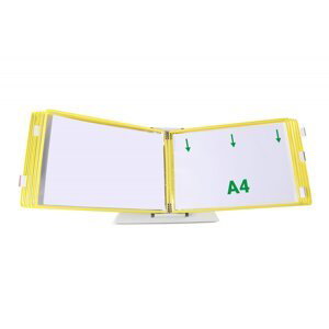 djois závěsný rámeček s kapsou, A4, otevřený shora, žluté, 10 ks