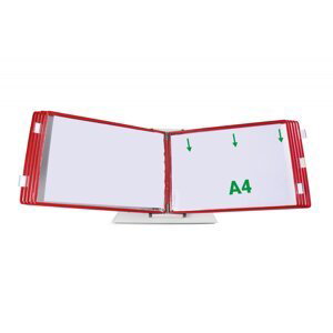 djois závěsný rámeček s kapsou, A4, otevřený shora, červené, 10 ks
