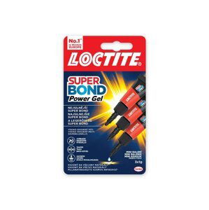 Henkel Loctite - Super Bond Power Gel Mini Trio, 3 x 1 g