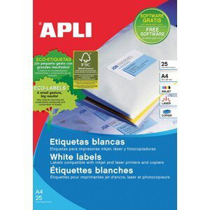 APLI univerzální etikety, 70 x 37 mm, bílé