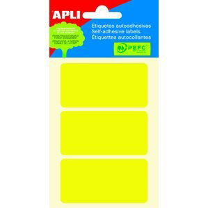 APLI samolepicí etikety, 34 x 67 mm, žluté