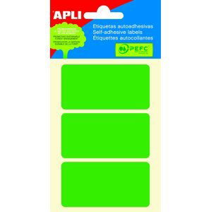 APLI samolepicí etikety, 34 x 67 mm, zelené