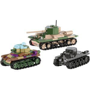 COBI 2740 3 tanky: Panzer I, Valentine IX, Renault R, 1:35, The Tank Museum, Les Blindes in Saumur, DPM, 620 k