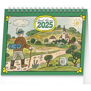 Kalendář 2025 stolní: Josef Lada, 16,5 × 13 cm