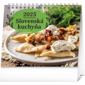 NOTIQUE Stolový kalendár Slovenská kuchyňa 2025, 16,5 x 13 cm