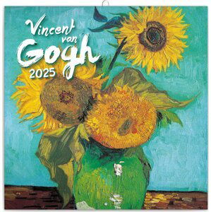 NOTIQUE Poznámkový kalendář Vincent van Gogh 2025, 30 x 30 cm