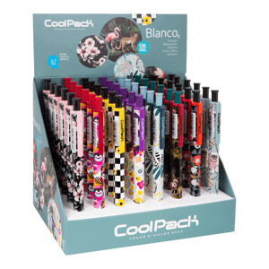 Colorino gelové pero CoolPack Fashion, 48 ks, modrá náplň, displej - 48ks