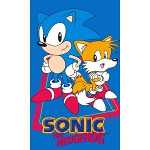 Dětský ručník Ježek Sonic a Tails 30x50 cm