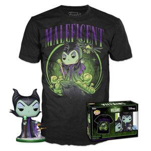 Funko POP & Tee: Disney Villains - Maleficent (velikost trička L)