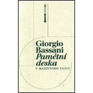 Pamětní deska v Mazziniho ulici - Giorgio Bassani