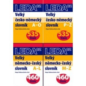 Velký ČN-NČ slovník - sada 4 knih - Hugo Siebenschein