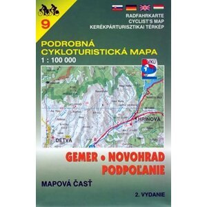 Gemer.Novohrad.Podpolanie 9 cyklomapa